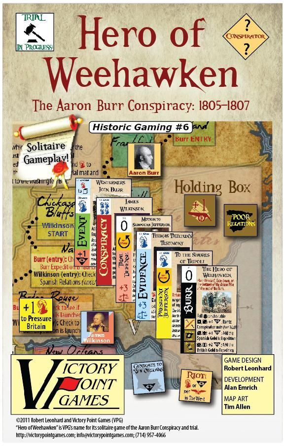 هیرو آو ویهوکن Hero of Weehawken: The Aaron Burr Conspiracy 1805-1807