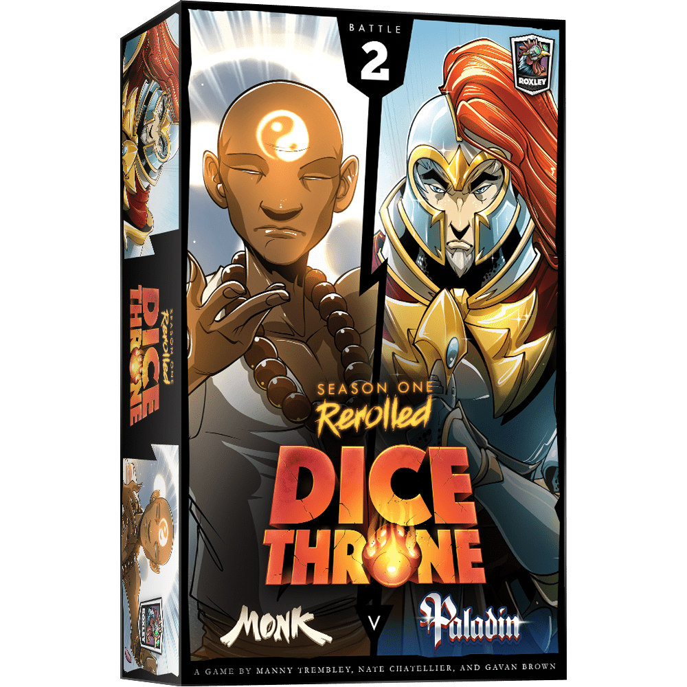دایس ترون: سیزن وان ریرولد — مانک علیه پالادین Dice Throne: Season One ReRolled – Monk v. Paladin