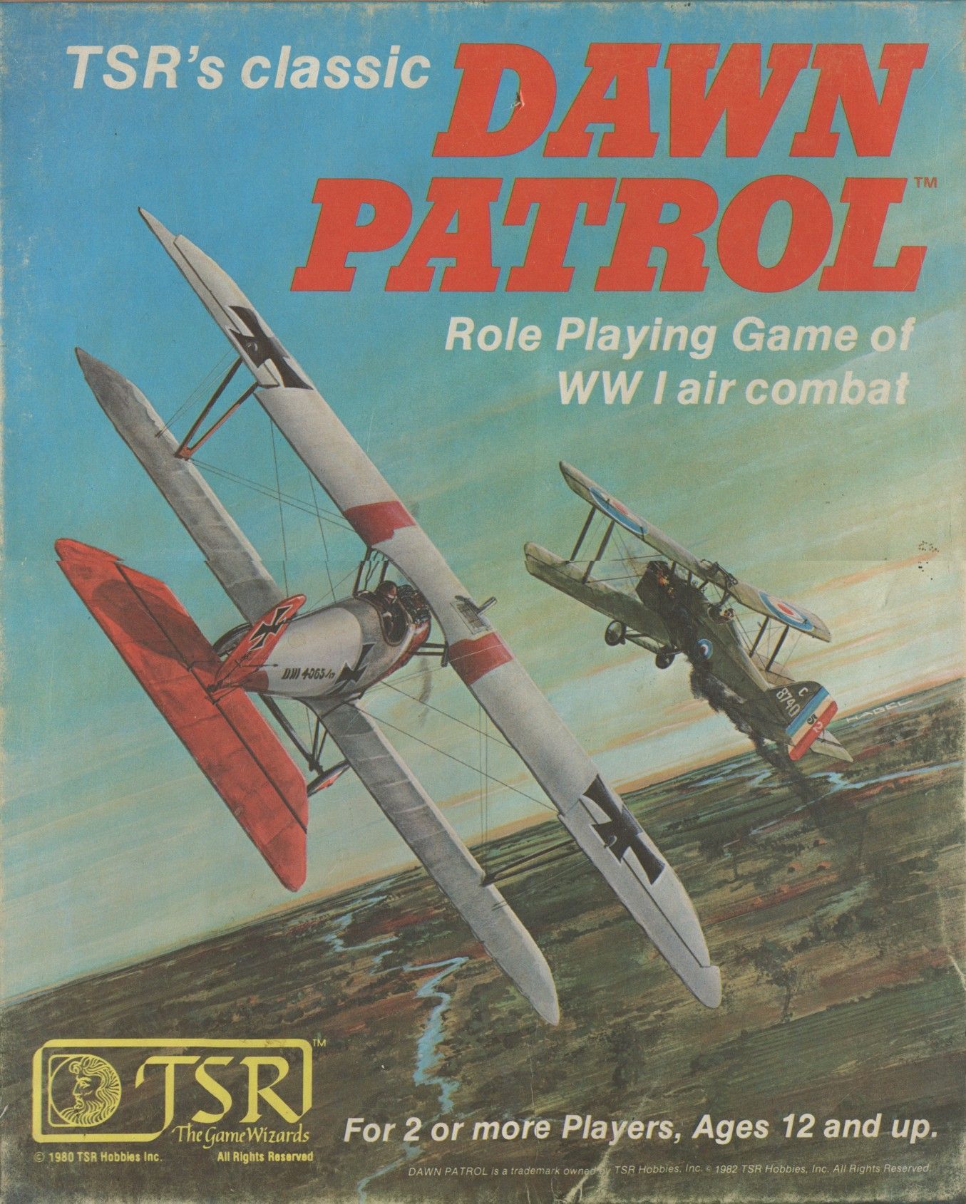 داون پاترول Dawn Patrol: Role Playing Game of WW I Air Combat
