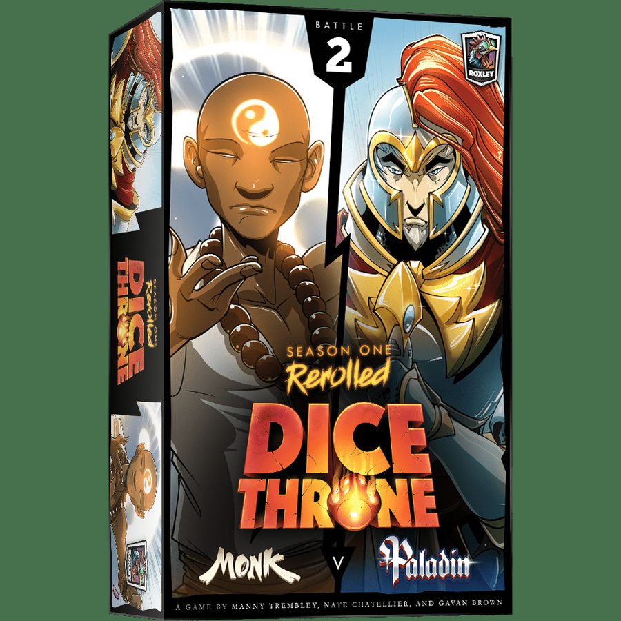 دایس ترون: سیزن وان ریرولد — مانک علیه پالادین Dice Throne: Season One ReRolled – Monk v. Paladin