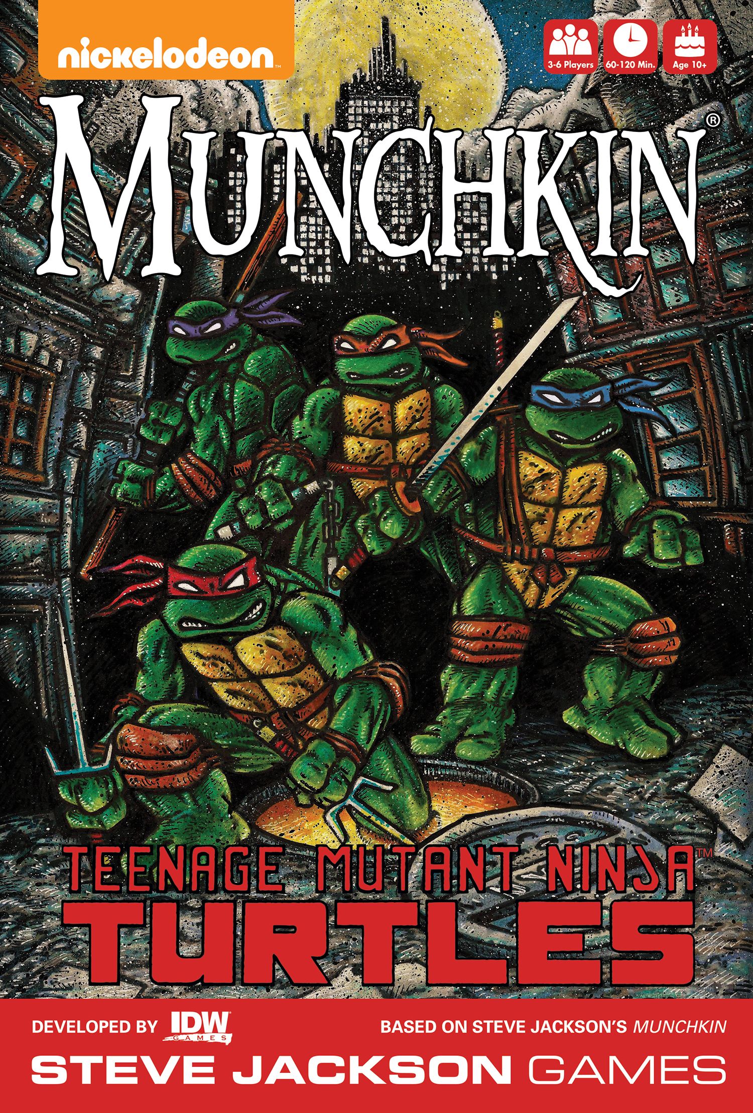 مانچکین لاک‌پشت‌های نینجا Munchkin Teenage Mutant Ninja Turtles